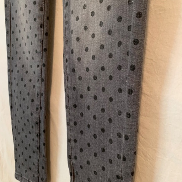 BETHANY MOTA Grey Polka Dot Skinny Ankle Jeans Jeggings Size 00R - Picture 11 of 15